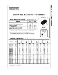 Datasheet BZX84C11 manufacturer Fairchild